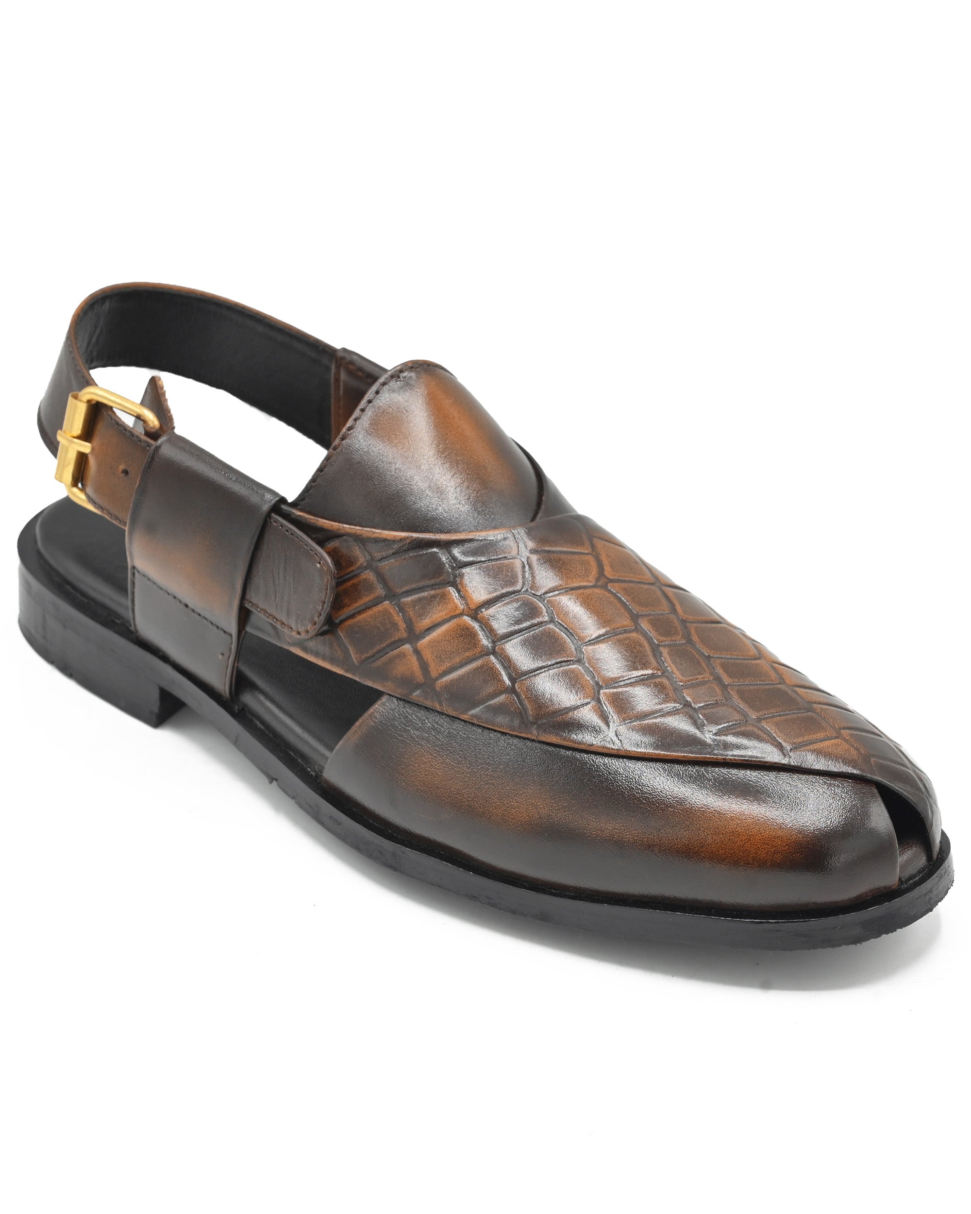 JF-4567-BRN-PESHAWARI SANDAL