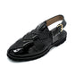 BLK PTN-Chappal-JF 2729