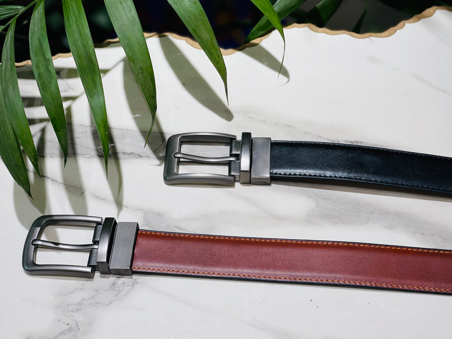 Reversible Belt in Black & Brown Colour