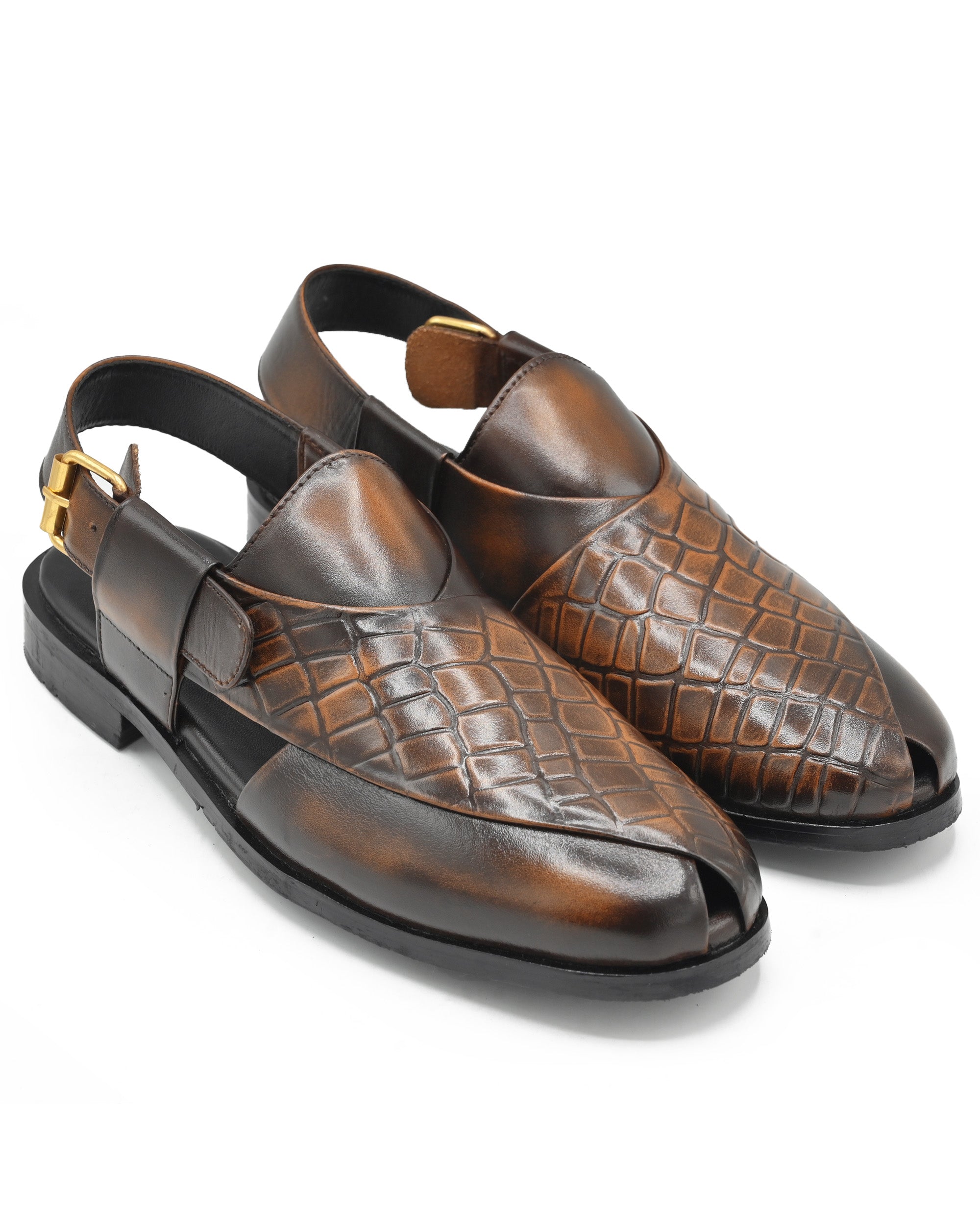 JF-4567-BRN-PESHAWARI SANDAL