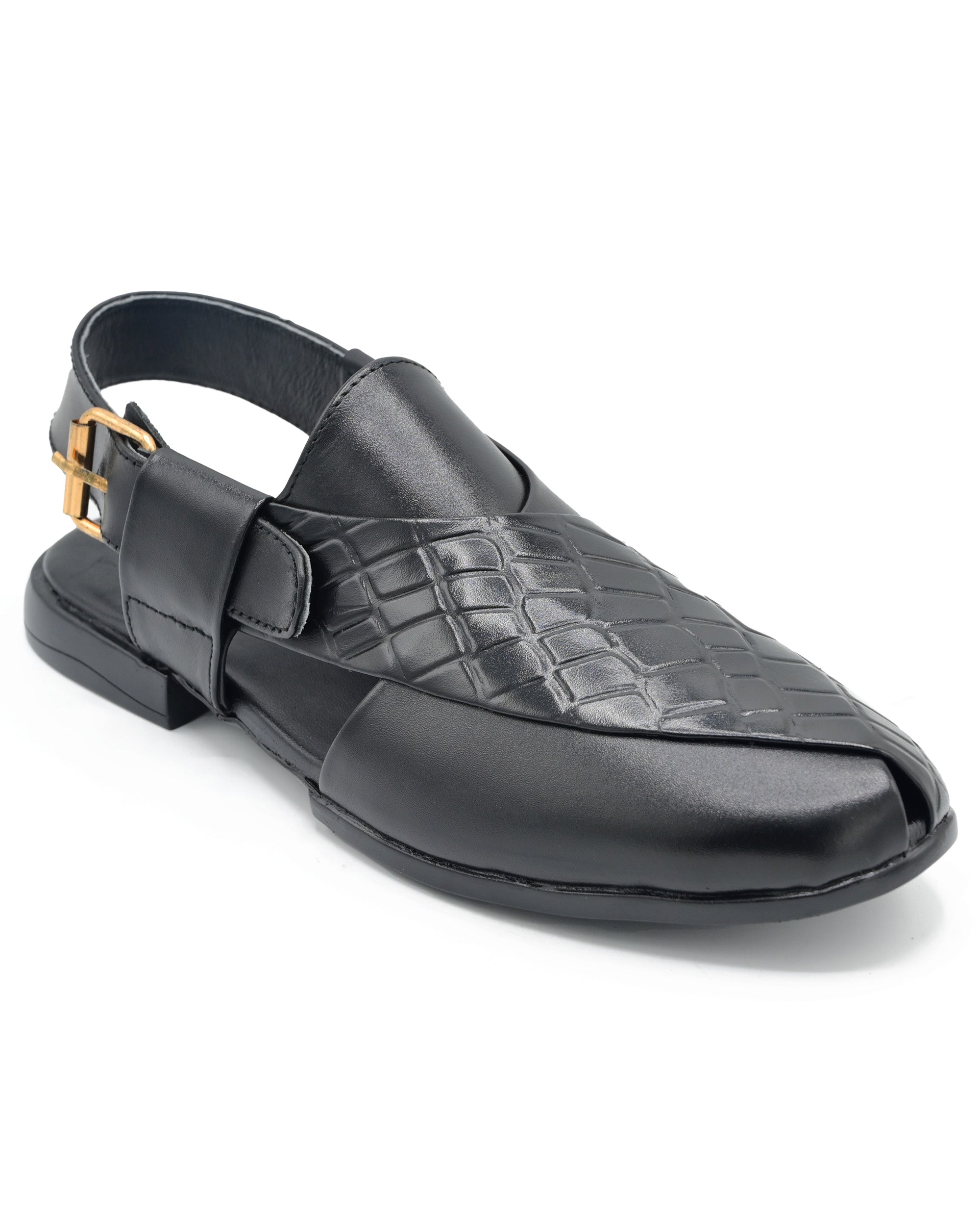 JF-4567-BLK-PESHAWARI SANDAL