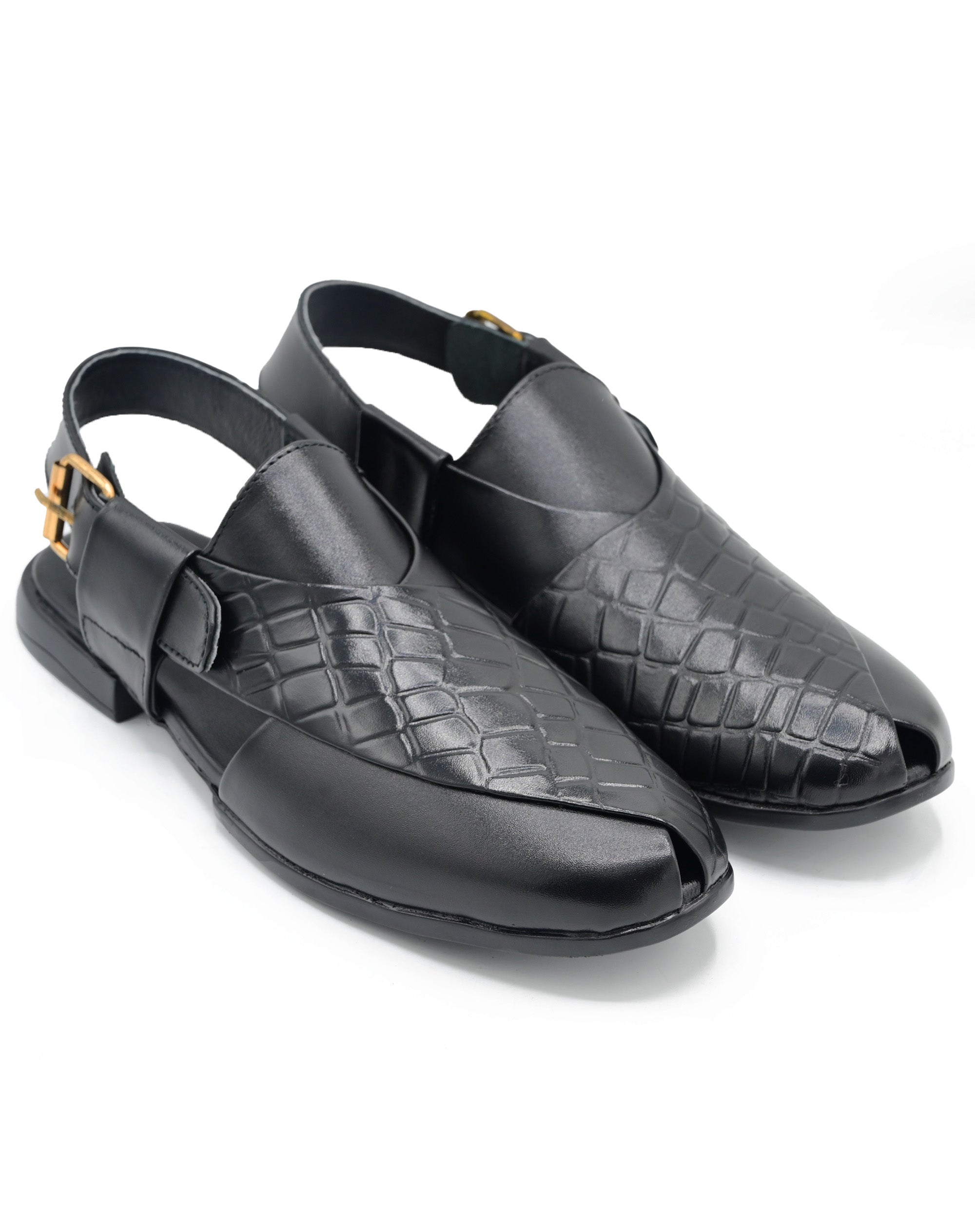 JF-4567-BLK-PESHAWARI SANDAL