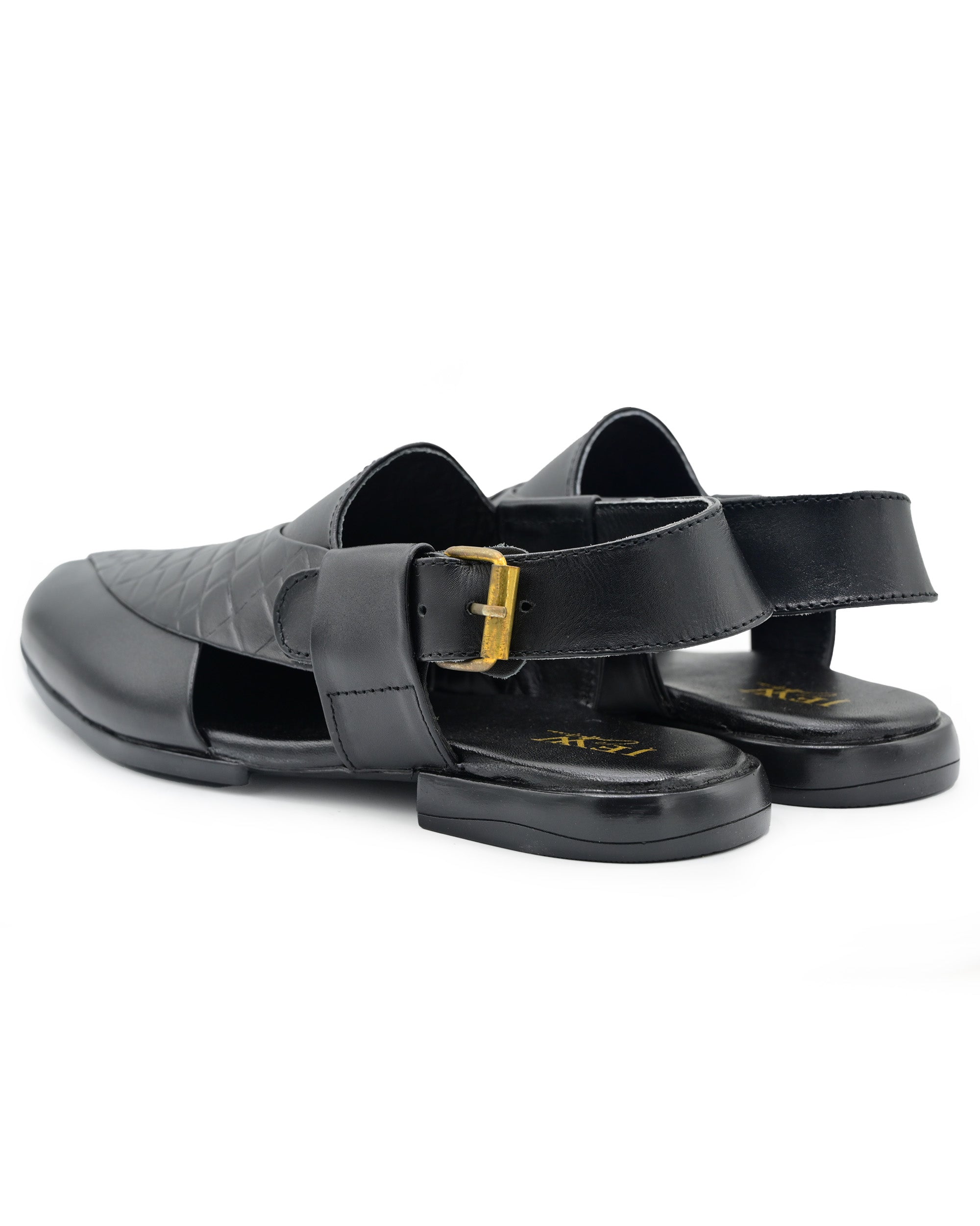 JF-4567-BLK-PESHAWARI SANDAL